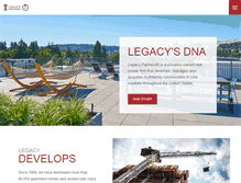 Tablet Screenshot of legacypartners.com